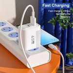 [GaN Tech] APD-180 2-Port USB PD Charger USB-A+USB-C PD QC3.0 Fast Charging Wall Charger Adapter EU Plug US Plug for iPhone 16 15 14 13 Pro for Samsung Galaxy Z Flip6 for Xiaomi Civi 4 Pro for Huawei Nova Flip