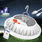 LinkMejor 2 in 1 300W Solar LED Camping Light Remote Control Tent Light Hang Fishing Night Light Emergency Work Lamp Power Bank V6 Series