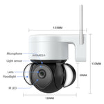Tuya 5MP Smart WiFi Floodlight Camera Wireless Color Night Vision Auto Tracking Two-way Audio IP66 Waterproof Outdoors Surveillance Cam