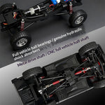 LinkMejor 18401 PRO RTR 1/18 2.4G 4WD FOC Sensored Brushless RC Car Rock Crawler Off-Road Climbing Truck LED Light Full Proportional Vehicles Models Metal Drive Shaft Oil Shocks Toys