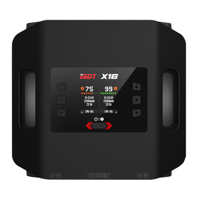 LinkMejor X16 AC 1100W 20Ax2 Dual Channel Lipo Charge and Discharge Cycle Balance Charger with 2.8 Inch LCD Sunscreen Support Buletooth for 2-16S Battery