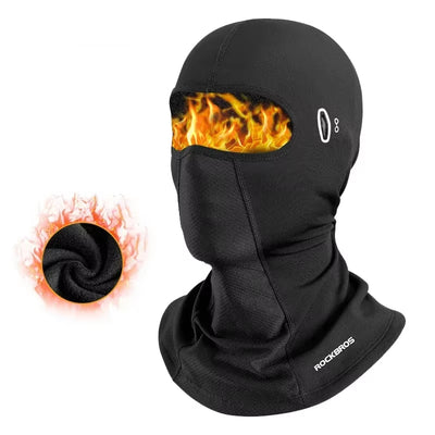 LinkMejor Balaclava Bike Motorcycle Mask Warm Cycling Helmet Liner Caps Windproof Breathable Skiing Face Mask with Glasses Hole
