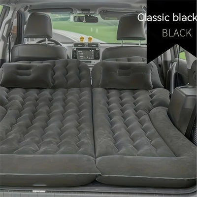 Xmund Foldable Air Mattress Camping Bed Car Air Mattress Vehicle Inflatable Thickened Travel Bed Sleeping Pad Camping Accessory SUV Car Supplies