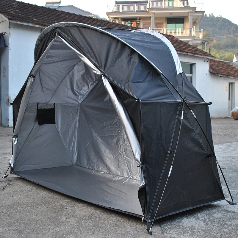 Xmund Single Soldier Tent Outdoor Camping Cycling Simple Tent Storage Room Tent 1person Carport Anti-tear 210D Oxford Silver Coated Portable Waterproof