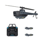 C128 2.4G 4CH 6-Axis Gyro 1080P Camera Optical Flow Localization Altitude Hold Flybarless RC Helicopter RTF