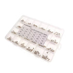 480pcs Monolithic Ceramic Capacitor Assortment Kit 10pF-10uF 50V Fixed Capacitors High Temperature ±10% Tolerance Ideal for Electronics Projects and Repairs