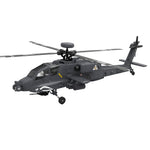 LinkMejor F11-N 1:32 AH-64 Apache Scale 2.4G 6CH Altitude Hold Optical Flow Positioning Dual Brushless Motor Flybarless RC Helicopter RTF
