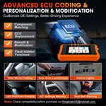 LinkMejor 431X Creader Elite 2.0 Bidirectional OBD2 Scanner All System Car Diagnostic Tool ECU Coding 31 Reset Lifetime Free Update