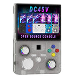 [64G] DC45V10000+ Games Open Source Handheld Console 4.5 Inch IPS Screen RK3326 WiFi 4000mAh Retro Game Emulator Portable Linux Gaming Device with Vibration RGB Joystick