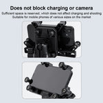 LinkMejor 360° Rotation Adjustment 4.7''-7.0'' Shockproof Bicycle Phone Holder for Motorcycle Bike Handlebar Rearview Mirror Mount