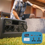 Portable Power Inverter 1100W AC 220V High Efficiency Compact Design Random Color Lightweight Camping Travel Power Solution