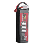 LinkMejor Power 11.1V 6000mAh 100C 3S LiPo Battery T Plug for RC Car