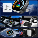 2 in 1 Wireless Carplay Android Auto Adapter Wire to Wireless Converter Plug in Play Smart Box