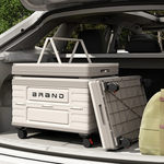Xmund 60L Spacious Foldable Vehicle Storage Container, Versatile Organizer, Utility Cart with Universal Wheels And a Push-Pull Handle, Suitable for Most Cars, Perfect for Storing Outdoor Items, Camping Gear, Clothing & Patio Furniture