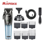 LinkMejor MS-5090 Electric Hair Clipper 8000RPM High Speed Blades Adjustable 2500mAh Long Battery 36dB Low Noise Professional Trimmer Grooming Kit with LED Display for Home Salon Use