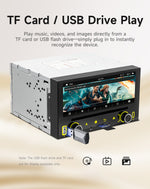 5019 Double-DIN Car DVD Player 6.86-Inch Touch Screen Stereo with Wireless CarPlay Android Auto Bluetooth HD Reversing Camera