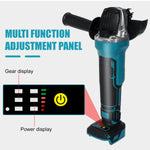 Drillpro Electric Brushless Cordless Angle Grinder M10 125mm Cut for Mak 18V Battery
