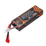 LinkMejor Power 7.6V 9000mAh 100C 2S LiPo Battery T Deans Plug for RC Car