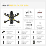 LinkMejor Master 3X Modular 171mm 4S F4 FPV Racing Drone PNP BNF with O4 Pro / Power Version Optional
