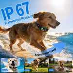ZF500 GPS Wireless Dog Fence Collar 3-In-1 Safe Beep Vibration Shock Training IP67 Waterproof Type-C Fast Charging Long Runtime Smart GPS Fence Collar for Pet Safety Protection