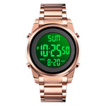 LinkMejor Men's LED Night Light Digital Watch Multifunctional Digital Timing Alarm Wristwatches, Ideal Choice For Gifts Men Watch