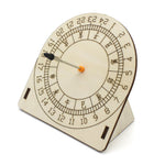 Wooden Sundial Model Assembly Kit DIY Optional with Compass Children's Science Experiment Education Toy Student Technology Small Production