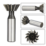 High Speed Steel Dovetail Milling Cutter 10 Blade 10mm Cutting Diameter Tip Angle 45° 60° Precision CNC Router Tool Grooving