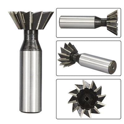 High Speed Steel Dovetail Milling Cutter 10 Blade 10mm Cutting Diameter Tip Angle 45° 60° Precision CNC Router Tool Grooving