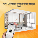 MoesHouse Tuya ZigBee3.0 Curtain Motor with Lithium Battery Rechargeable Removable with Remote Control Work With Alexa Google Home