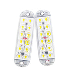 A Pair Of 12LEDs High-Bright Truck LED Flash DC 12-80V Warning Lights Trailer Signal Lamps Emergency Strobe Lights