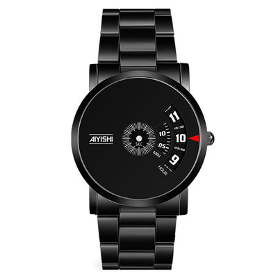 LinkMejor Personalized Simple Waterproof Quartz Watches for Men Fashionable Business Casual Stainless Steel Men's Wristwatch