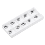 LinkMejor 10pcs DCGT070204-AK H01 Aluminum Cutter Blade Carbide Insert Cutting Tool For CNC Turning Tools