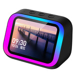 TF26pro Smart AI Speaker Wireless bluetooth Speakers RGB Lights 4.0-inch Screen LED Display 57mm Speaker Hands-free Calling Voice Assistant 2000mAh Battery Customized Photo Albums Smart Alarm Clock Home AI Speakers