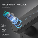 Tuya Smart Door bluetooth Lock Intelligent Anti-theft Door Lock Dynamic Password APP Fingerprint Key Unlock Home Lock