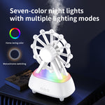 Tevorex Colorful Aromatherapy Humidifier Essential Oil Diffuser with bluetooth Speaker RGB Night Light 300ml Quiet Operation for Bedroom Desktop Home Office