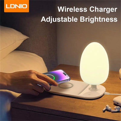 LinkMejor Y3 15W 10W 7.5W 5W Wireless Charger Fast Wireless Charging Pad with Desk Lamp for Qi-enabled Smart Phones for iPhone 15 15 Plus 15 Pro 15Pro Max 14 13 for Huawei Mate60 Pro for Samsung Galaxy Z Flip4