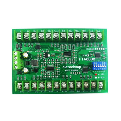 PTA8D08 8ch DC 8-30V PT100 RTD RS485 Temperature Sensor Module Modbus RTU Platinum Thermal Resistance Collector -40~500C Module Board