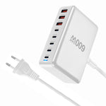 [GaN Tech]LinkMejor YMX-600W 600W 8-Port USB PD Charger 5USB-C+3USB-A QC PD3.1 Fast Charging Desktop Charging Station EU Plug US Plug for iPhone 16 15 Plus 14 13 12 Pro for Huawei Mate XT for Xiaomi 15pro for Oppo A5 Pro