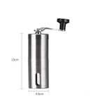 Portable Stainless Steel Manual Coffee Grinder Ceramic Grinding Core Adjustable Grinding Coarseness Hand Crank Coffee Machine