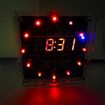 DIY Rotating LED Clock Kit 5V USB Digital Time Display Temperature Alarm Memory Function Automatic Brightness Adjustment Week Year Date Settings