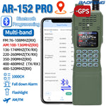 LinkMejor AR-152 PRO GPS Walkie Talkie Long Range bluetooth Programming 10W Multi Band 12000mAh Tactial 1000CH Two Way Ham Radio with Flashlight