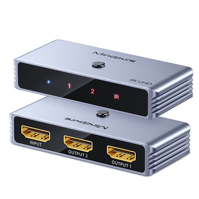 Mindpure 2 in 1 Out HD Bi-Directional Switch 8K@60Hz Ultra HD HD2.1 Switcher for Computer TV Monitor