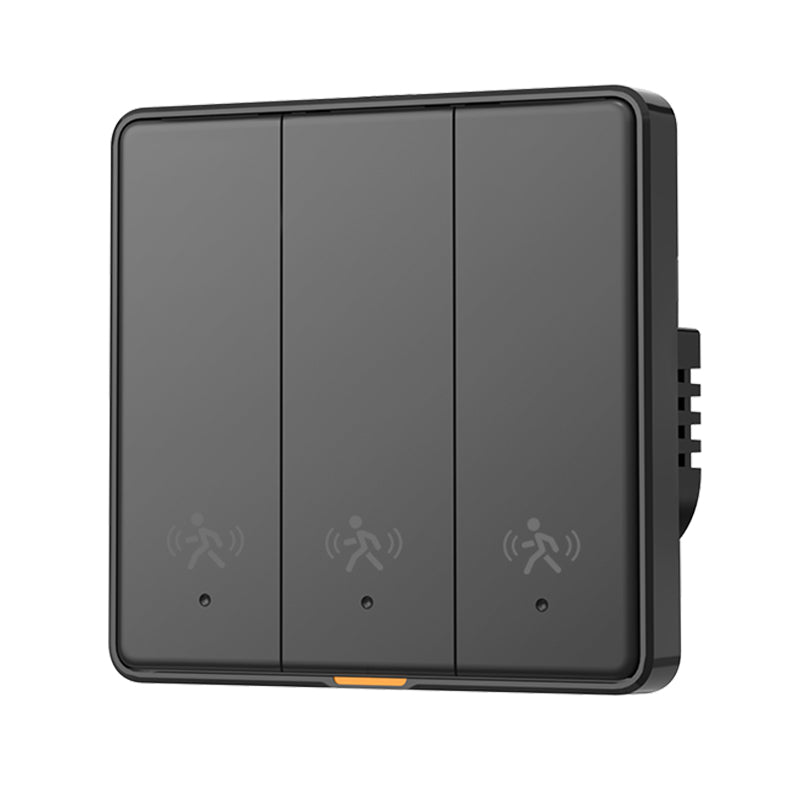 LinkMejor Tuya WiFi Smart 10G Human Radar Motion Sensor Switch Wall Light Switch 2-in-1 Neutral & No Neutral Wire APP Remote Voice Timer Alarm Control for Smart Life APP