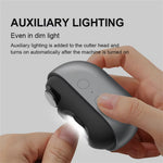 Mini 2-in-1 Electric Nail Clipper Trimmer Polisher Auto LED Light With Nail Dust Collect Portable Rechargeable Automatic Nail Clipper