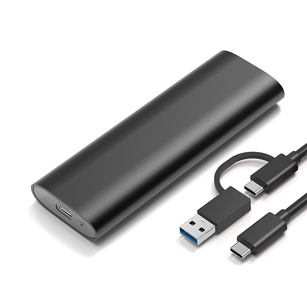 LinkMejor BK-SE2 M.2 SATA SSD Enclosure M.2 to USB3.1 Gen2 6Gbps Aluminum Alloy Portable Solid State Drive Case Support 2TB Max