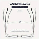 1 Pair Half Frame Anti-blue light HD Reading Glasses Business Style Men's Presbyopia Eyewear Glasses