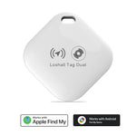 Loshall Mini GPS Tracker Smart Tag Apple Android Dual System Global Locator Pet Wallet Suitcase Car Elderly Kids Anti-Lost