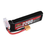 LinkMejor Power 7.4V 2200mAh 120C 2S LiPo Battery XT60 Plug with Adaper for RC Drone