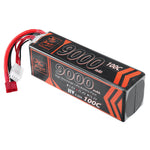 LinkMejor 11.4V 9000mAh 100C 3S LiPo Battery T Deans Plug for RC Car