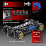 LinkMejor DC162A RTR 1/16 2.4G 4WD 50km/h Drift RC Car ESP Gyro Mini Race LED Light High Speed Racing On-Road Full Proportional Classic Retro Electric Remote Radio Control Vehicles Model Toys